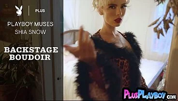 Big tits inked teen Shia Snow passion posing after hot striptease session