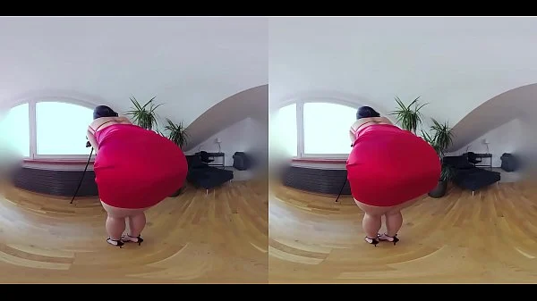Czech VR 345 – Hot Slut in Tight Red Dress Riding Cock