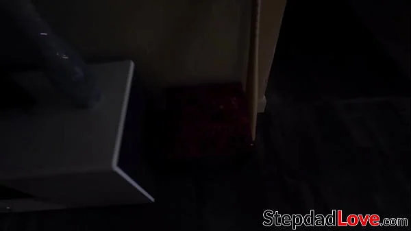 Hot stepdaughter Jamie Jett rides hard cock reverse cowgirl