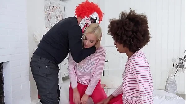 I Fucked Her Finally – Bisexual chicks ride an evil clown