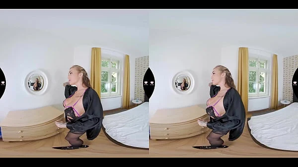 LustReality Sexy Black Lingerie VR Porn