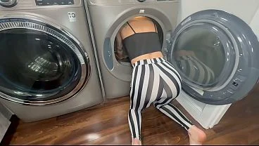 Taboo stuck in dryer stepsister fuck Big Black Cock