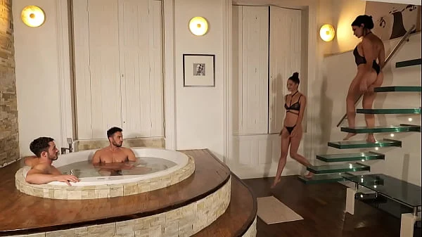 4some in the jacuzzi