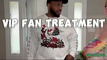 BBW PORNSTAR FUCKS FAN