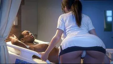 Big Titted Milf Nurse Practice on Big Black Cock Patient (Realistic Sexgame)