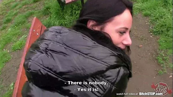 Bitch STOP – Eveline Neill fucked on public bench