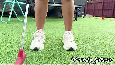 Golf Lesson Turned to Fucking for a Hole in One with Brandy Salazar