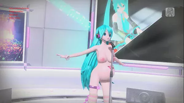 Hatsune Miku 39! Project diva Nude Mod Pregnate and Cum