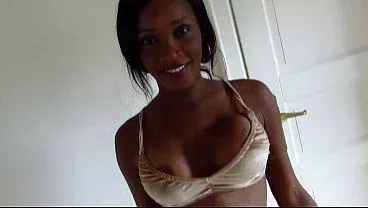 HOT EBONY AND HER BOYFRIEND ADD A GORGEOUS BLONDE TO THE MIX