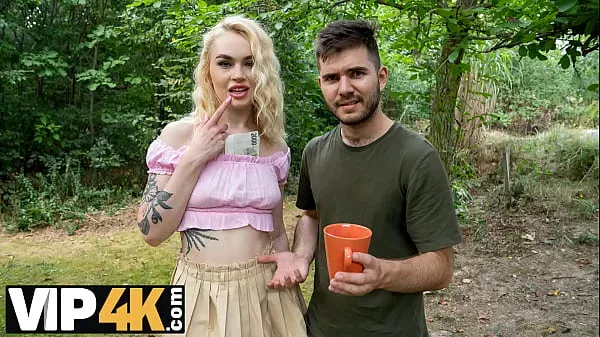 HUNT4K. Blonde loved facesitting and doggy style with Hunter outdoors