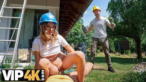 HUNT4K. Hunter seduced a hot young girl with big boobs and humiliated her BF