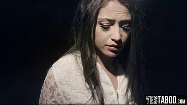 Tiny gorgeous MILF punished and railed for not obeying mature BF