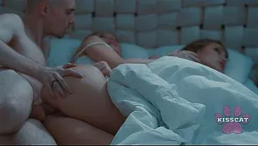 Will Step Dad Fuck and Cum Inside Step Daughter Jessie Ames in Share Bed While Step Mom?