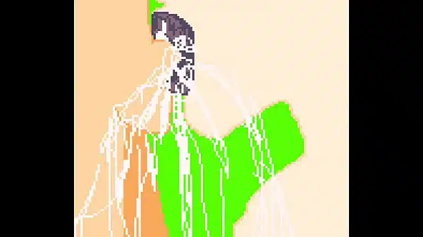 Hentai Blowjob big dick in Pixel Art Animation