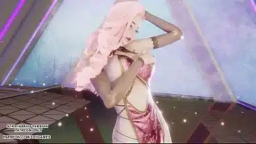 [MMD]  MINNIE – Cherry Sky – Seraphine Sexy Kpop Dance League of Legends Hentai Uncensored 4K 60FPS