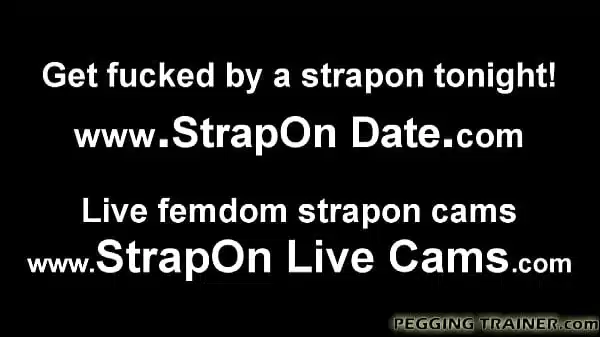 Spread your cheeks and get ready for my strapon