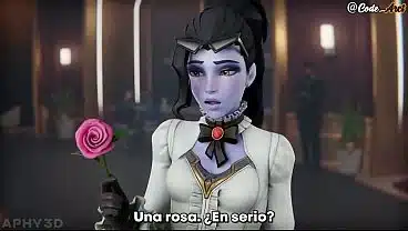 widowmaker recibe dos pollas gigantes [Subtitulado en español]